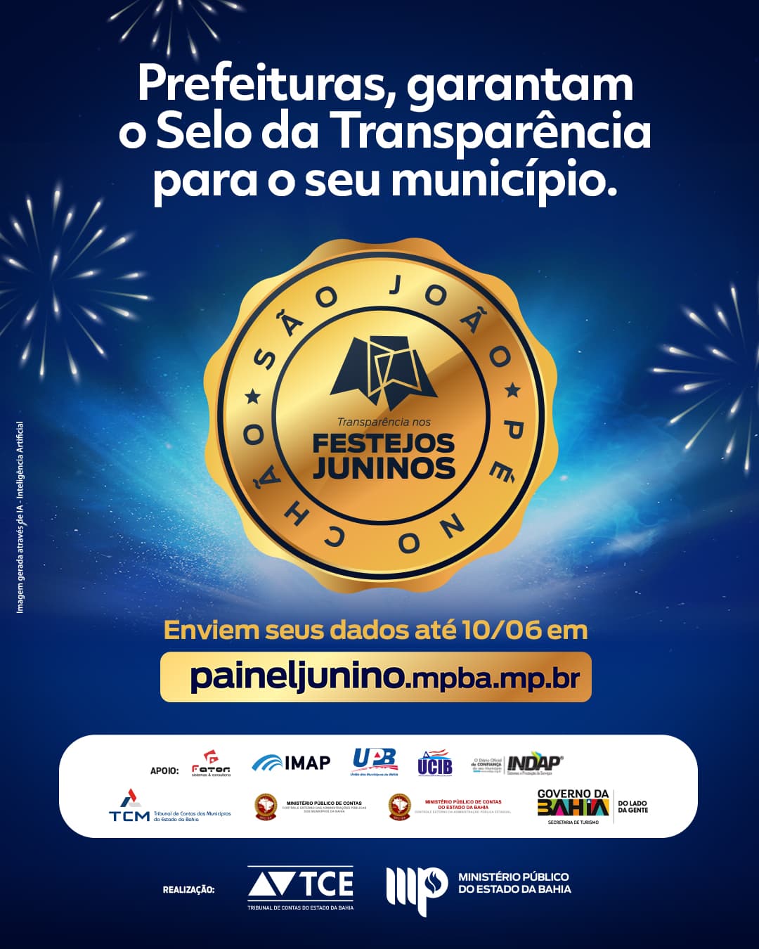 Painel Junino 2026 CARD PREFEITOS